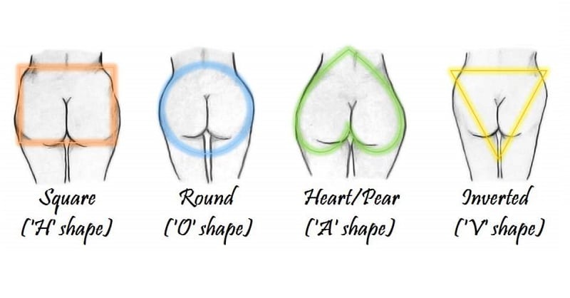 butt, butt shape, health indicator of butt shape